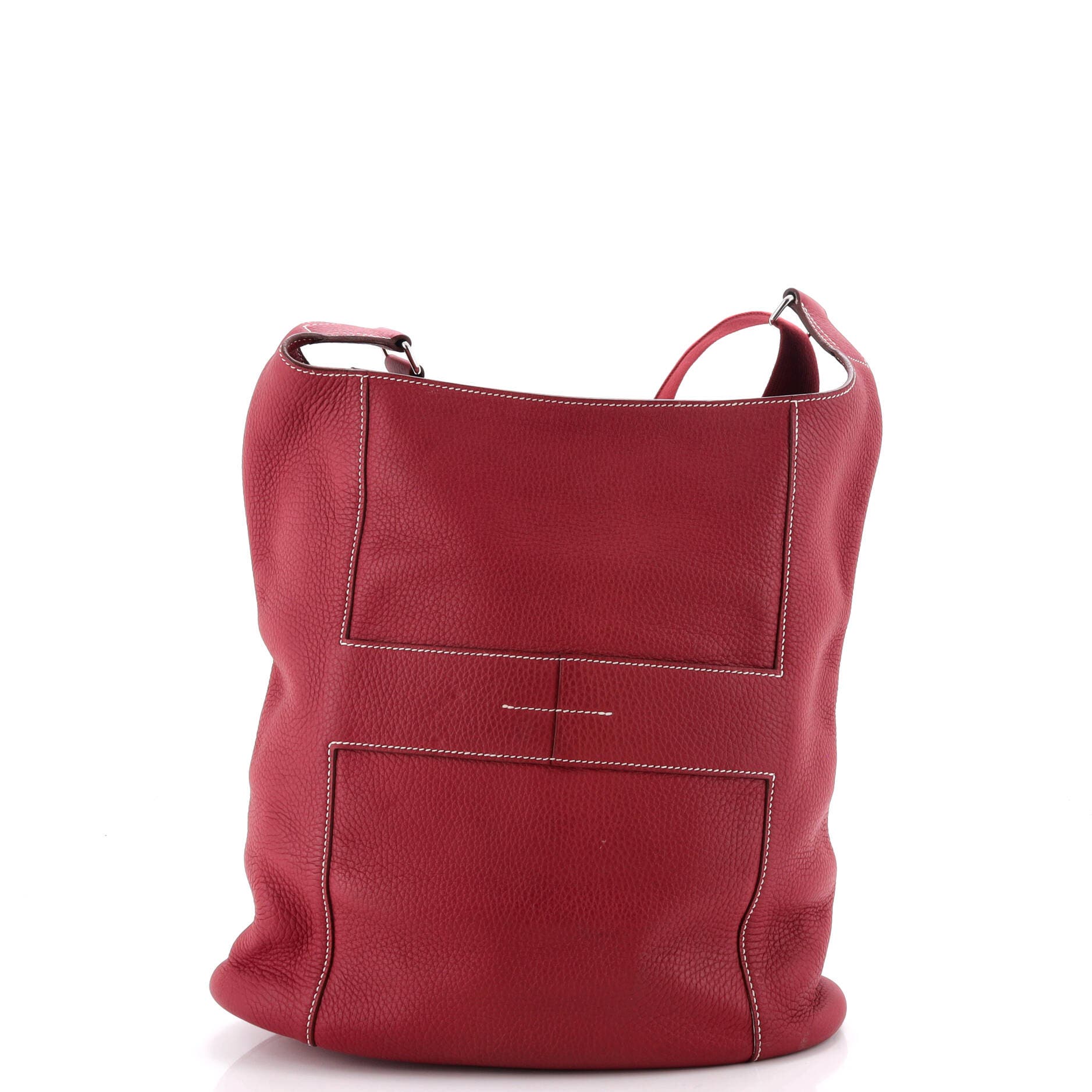 Pre-Owned Hermes Sac Good News Bag Leather GM, Alternate, color, Rubis