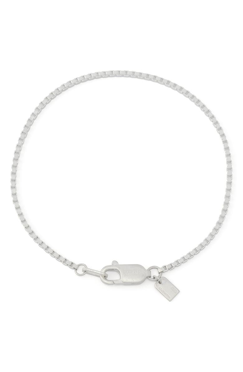 AllSaints Leor Chain Link Bracelet, Alternate, color, Warm Silver