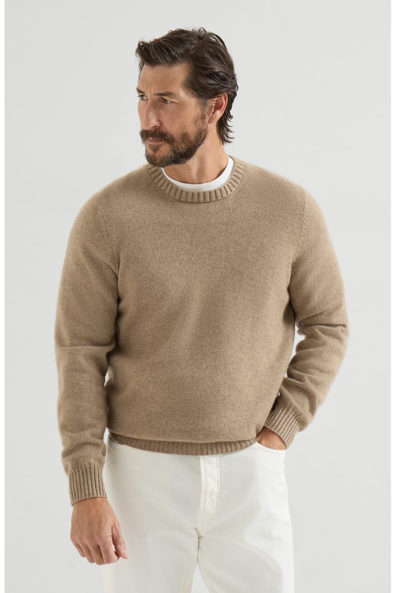 Cashmere sweater, Main, color, Light Brown