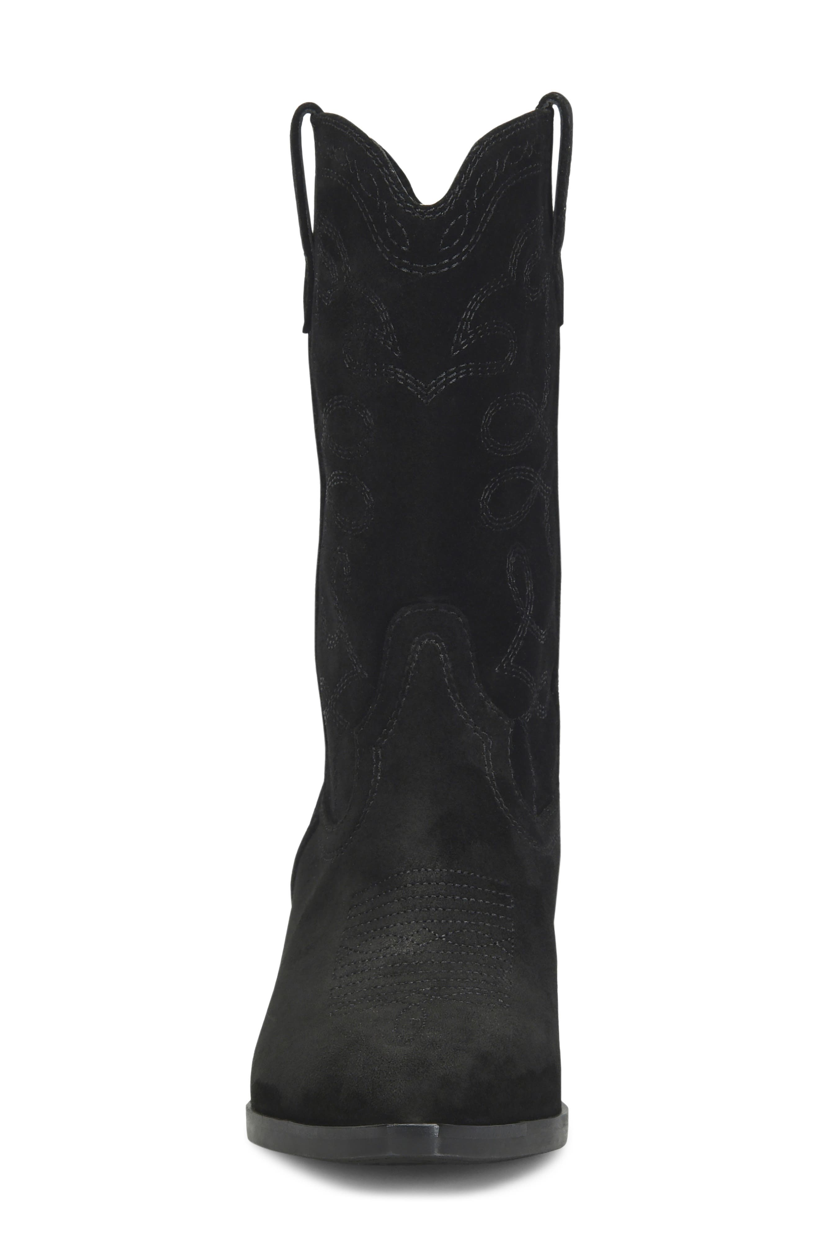Carolynn Western Boot, Alternate, color, BLACK