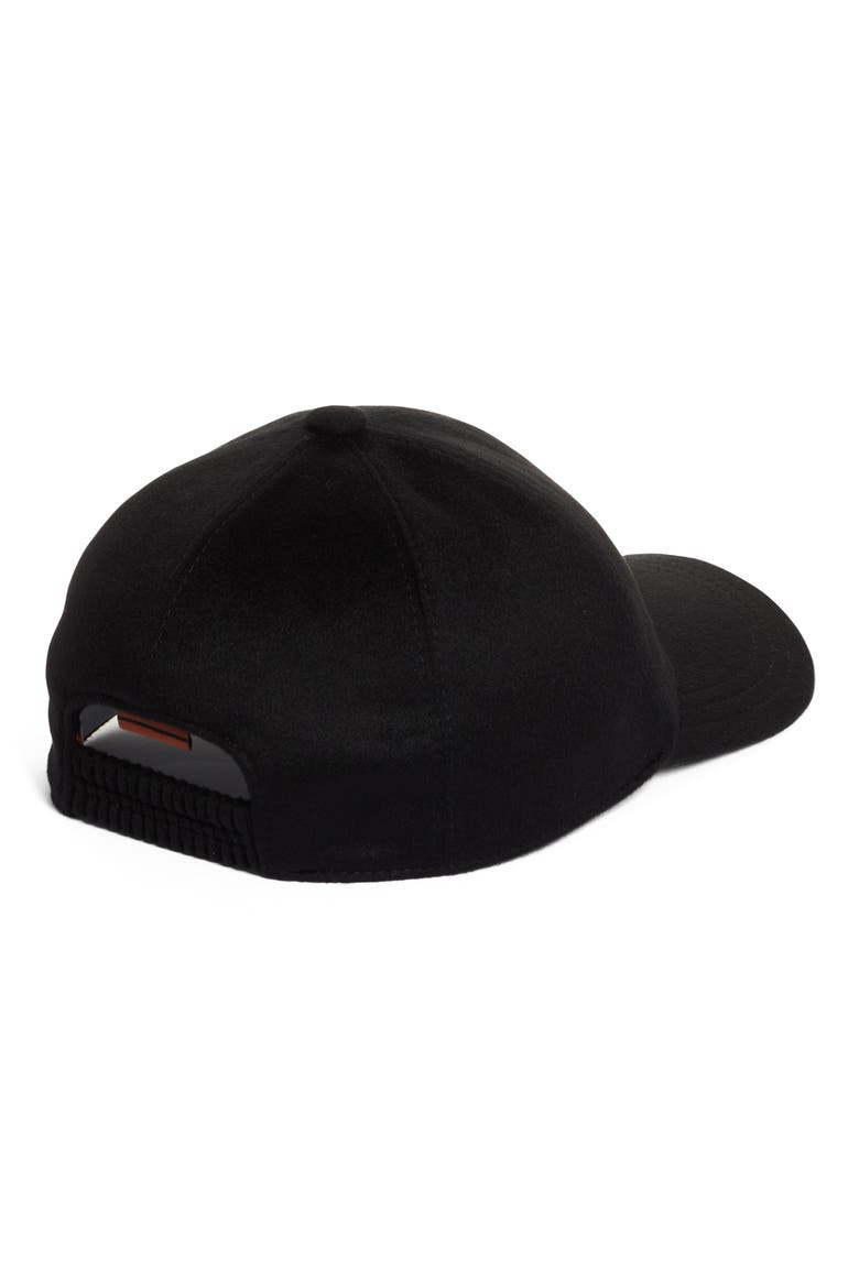 Cashmere Baseball Cap, Alternate, color, BLACK