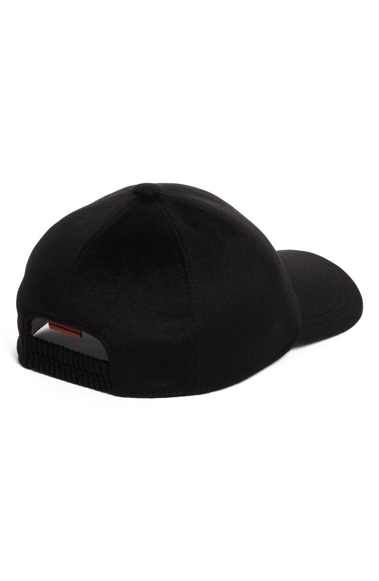 ZEGNA Cashmere Baseball Cap, Alternate, color, Black