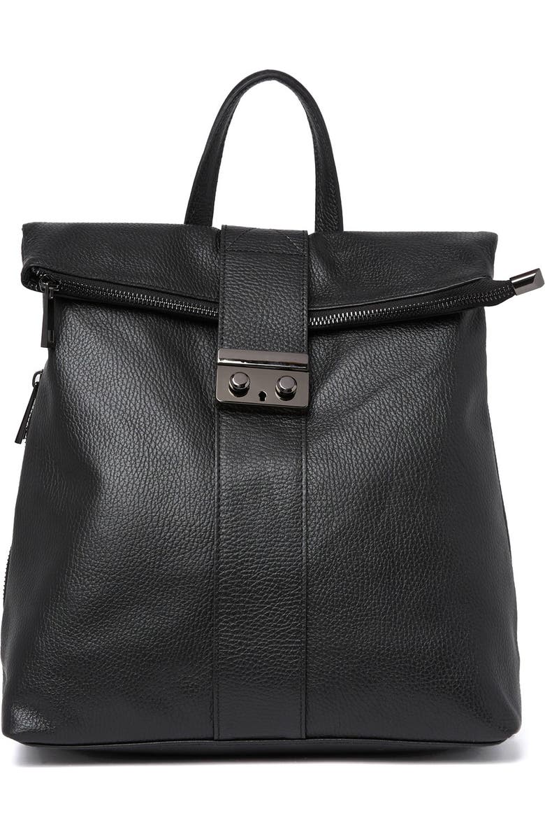 GIULIA MASSARI Leather Backpack, Main, color,