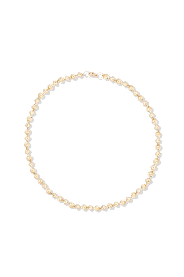 Revel Small Bead Necklace, Main, color, Gold
