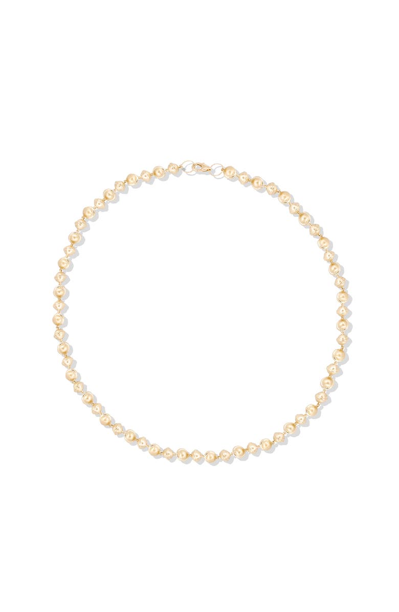 Campbell + Charlotte Revel Small Bead Necklace, Main, color, Gold