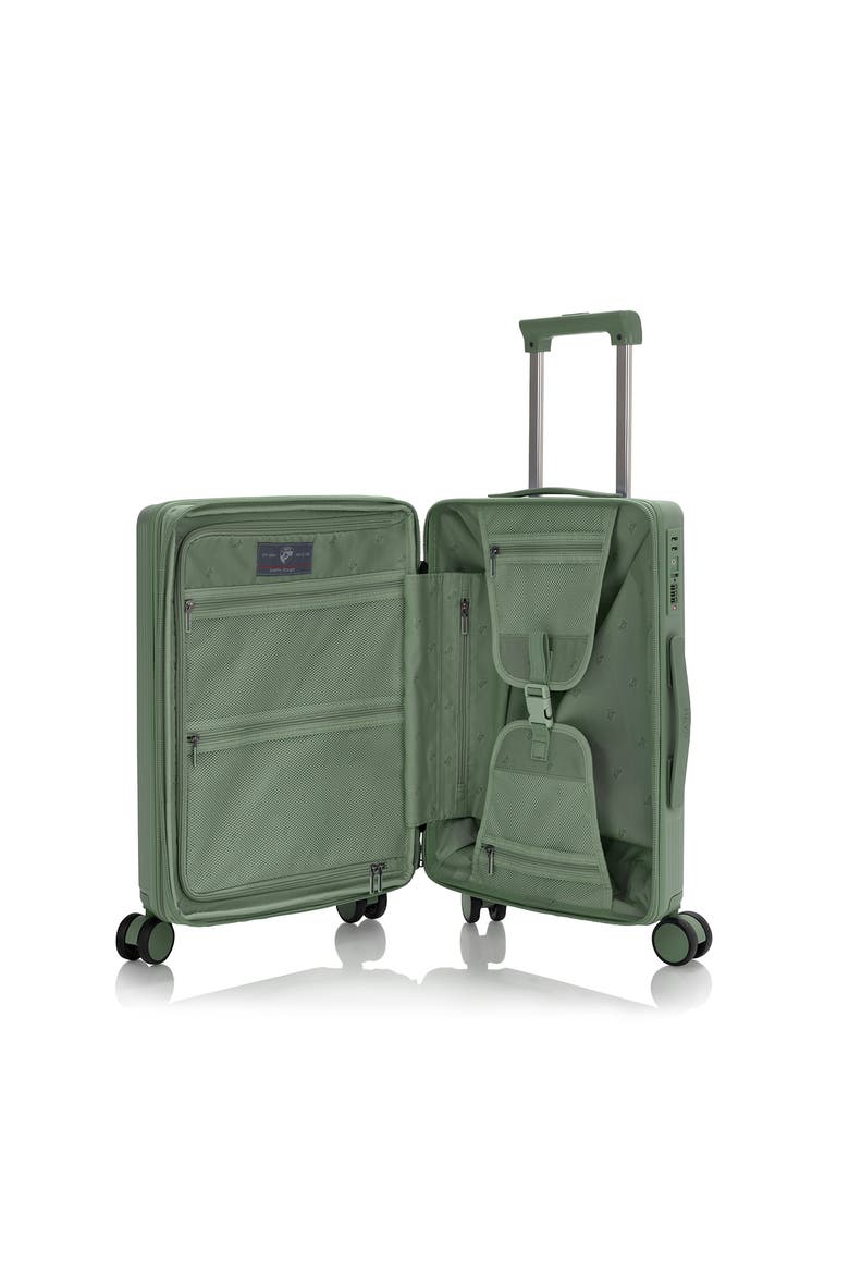 Earth Tones 21.5 Inch Carry-on Luggage, Alternate, color, Moss