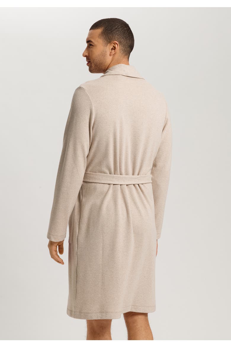 Cozy Living Organic Cotton Soft Jersey Robe, Alternate, color, Camel Melange