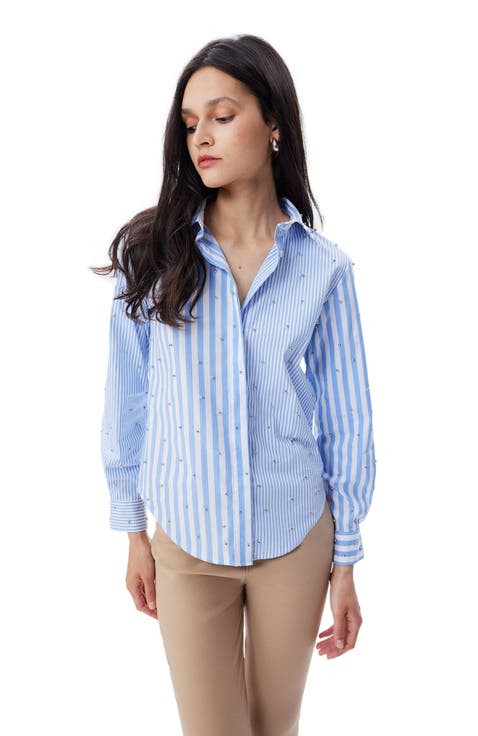 Echo Mix Stripe Pearly Shirt