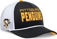 FANATICS Men's Fanatics Black/White Pittsburgh Penguins Authentic Pro Rink A-Frame Adjustable Hat