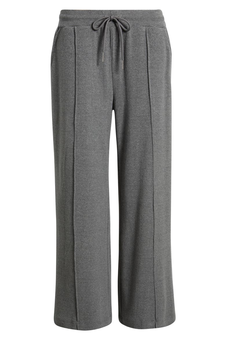 Seamed Drawstring Lounge Pants, Alternate, color, GRAY