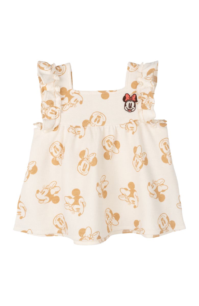 Disney Minnie Mouse Sleeveless 2-Piece Tank Top and Pants Set, Alternate, color, Minnie Ochre White