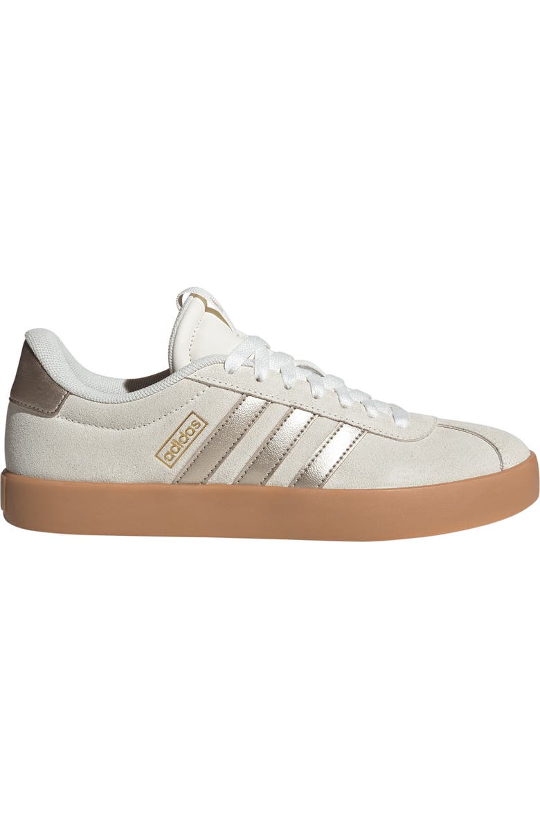 adidas VL Court 3.0 Sneaker, Alternate, color, Off White/ Cyber/ Gold