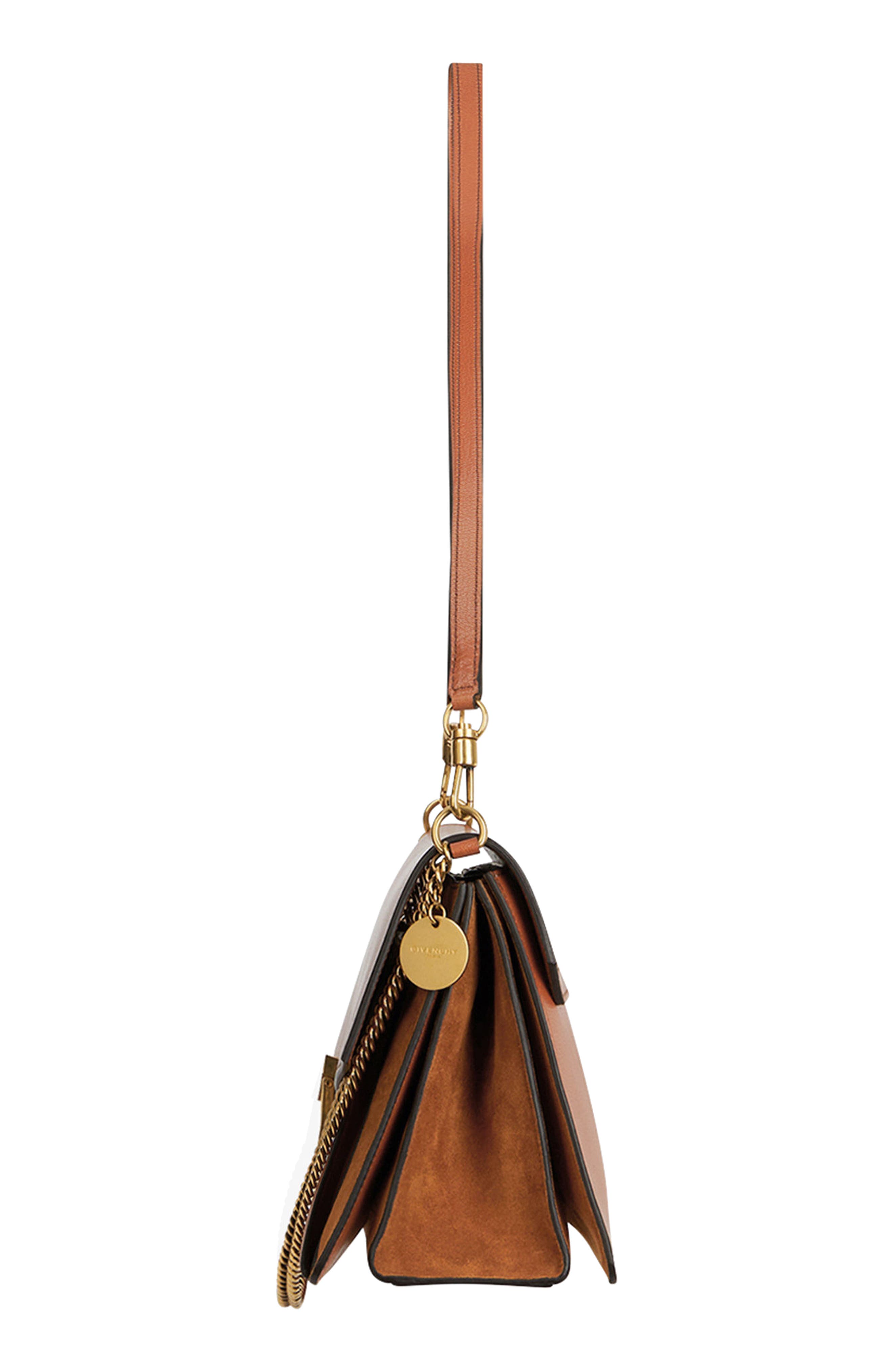 Medium GV3 Leather Crossbody Bag, Alternate, color, CHESTNUT