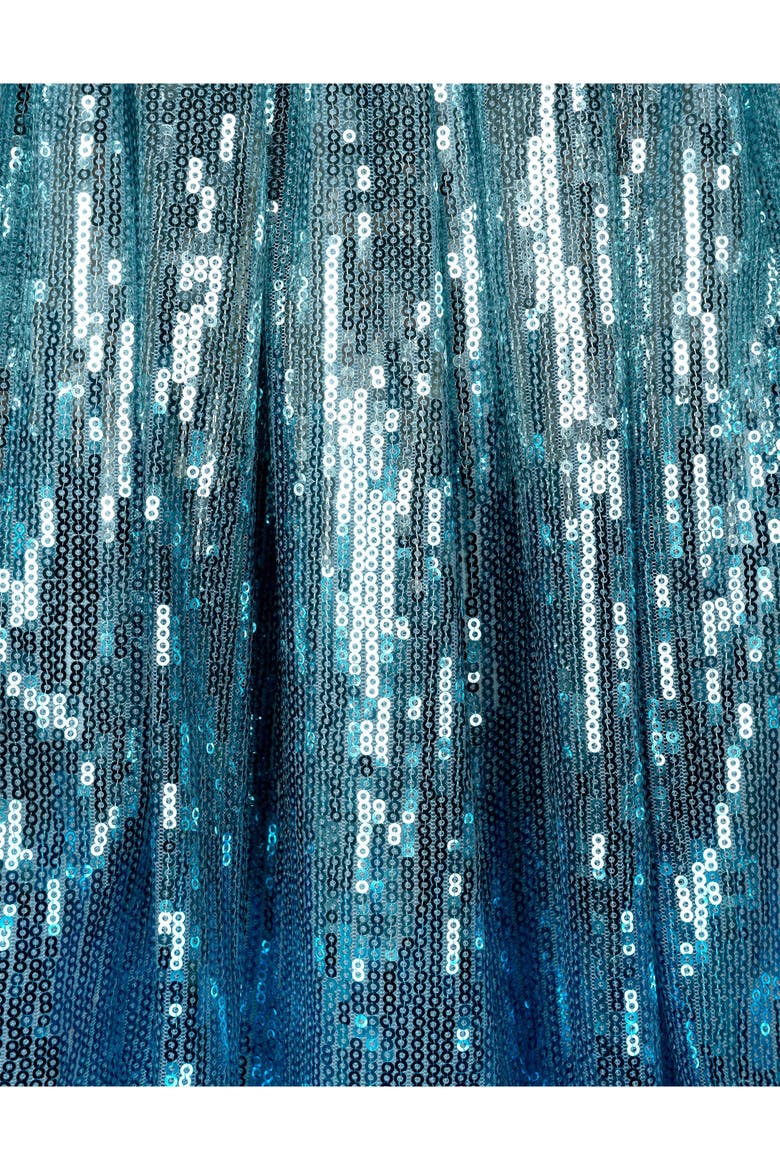 Frozen Long Sleeve Tee and Sequin Skirt Set, Alternate, color, Ice Blue Elsa