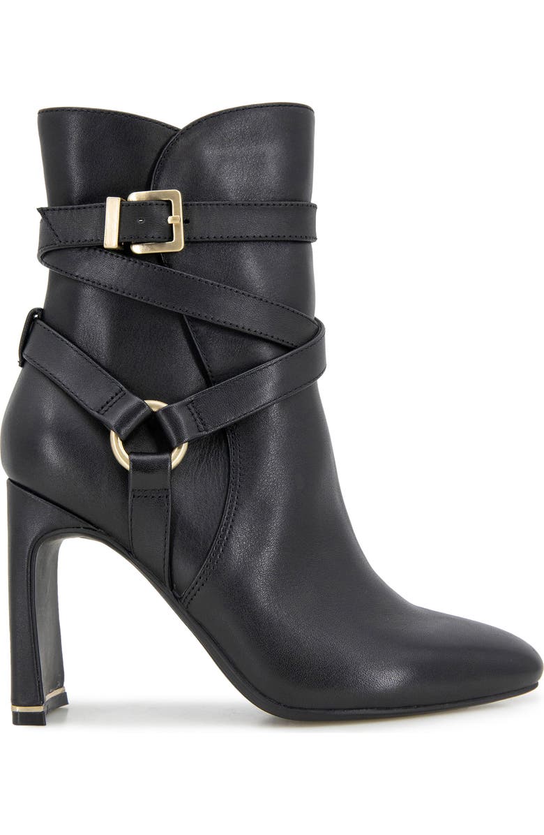 Kenneth Cole Nellie Moto Bootie, Alternate, color, Black Leather