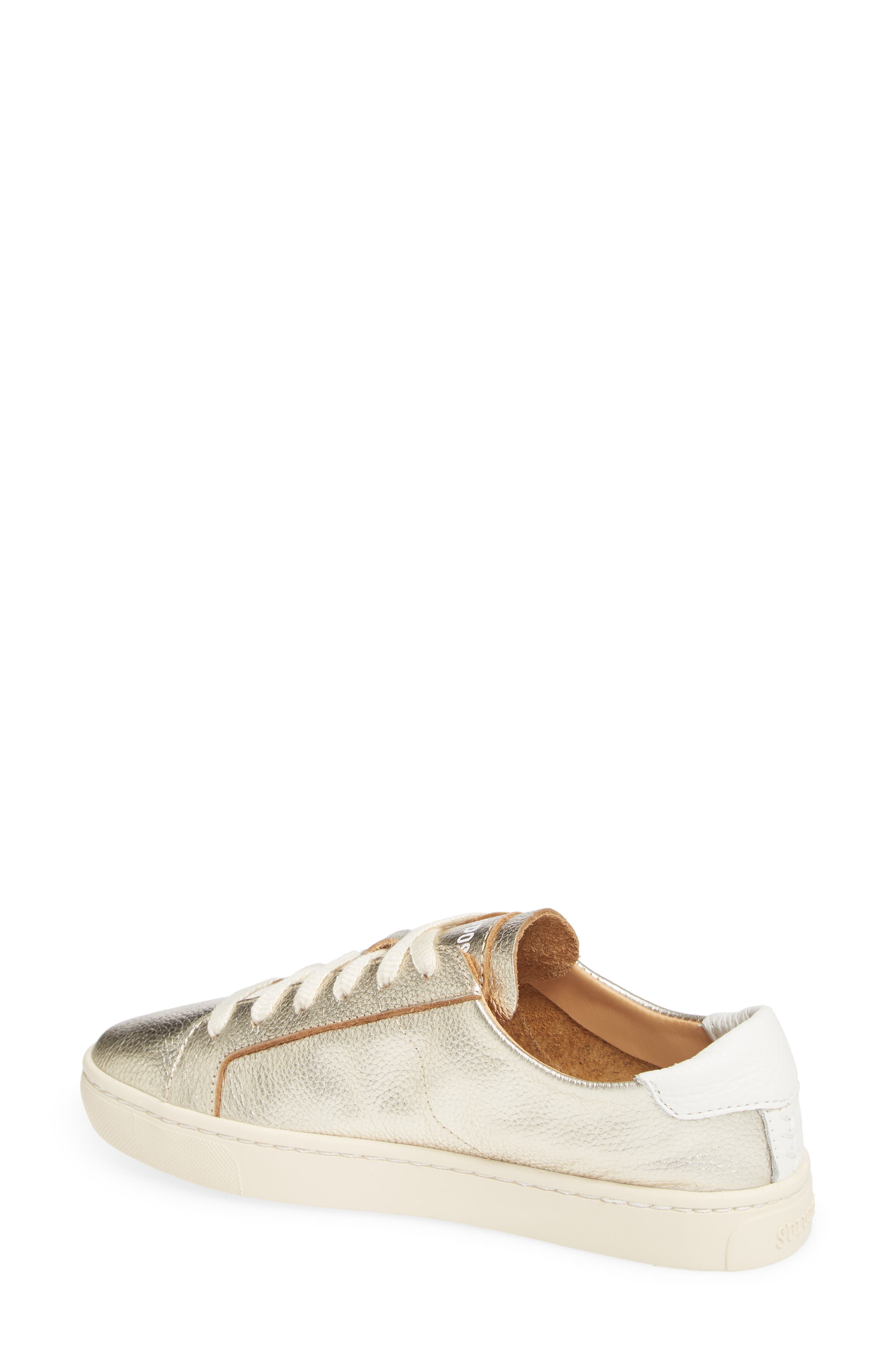 Soludos Ibiza Metallic Lace-Up Sneaker, Alternate, color, 