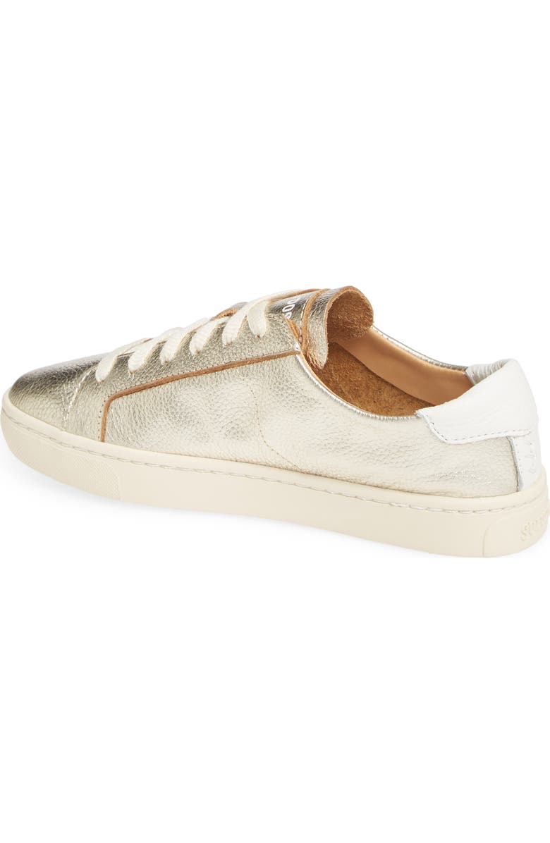 Soludos Ibiza Metallic Lace-Up Sneaker, Alternate, color,