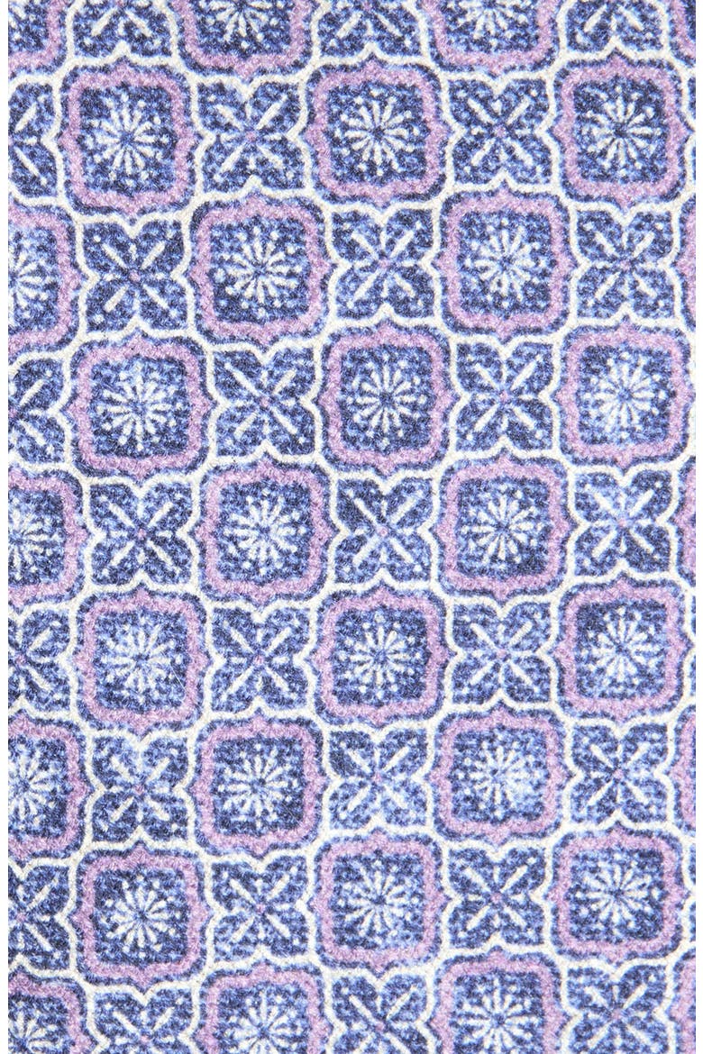 Geometric Silk Tie, Alternate, color, PURPLE