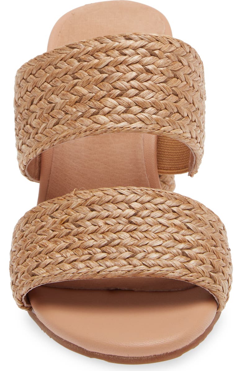 Chocolat Blu Calissa Raffia Slide Sandal, Alternate, color,