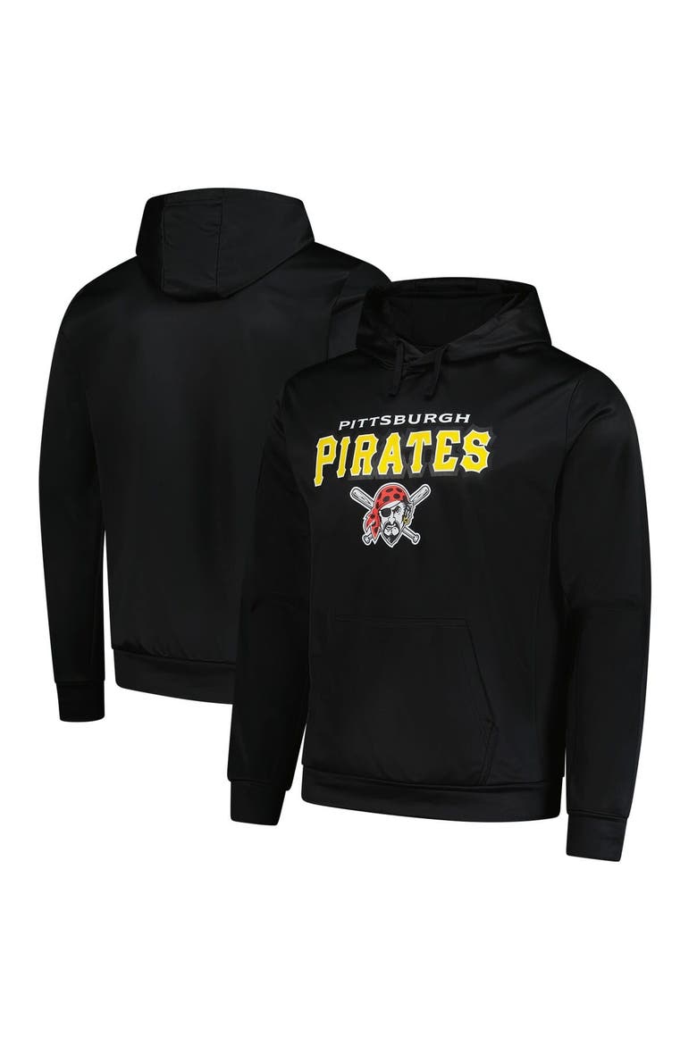 Men's Dunbrooke Black Pittsburgh Pirates Champion Pullover Hoodie, Alternate, color, Black