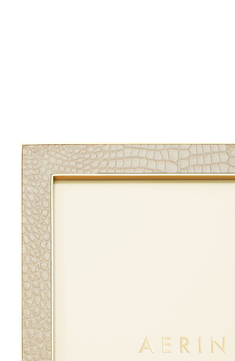 Aerin Classic Croc Embossed Picture Frame, Alternate, color, 