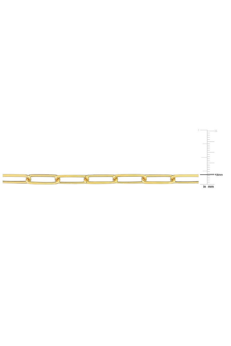 Men's Paperclip Chain Necklace, Alternate, color, YELLOW