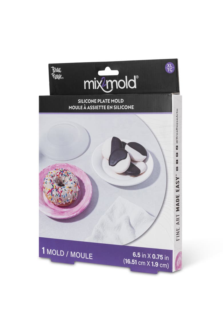 Mix2Mold Silicone Small Plate Mold 1Pc, Alternate, color, Multicolored