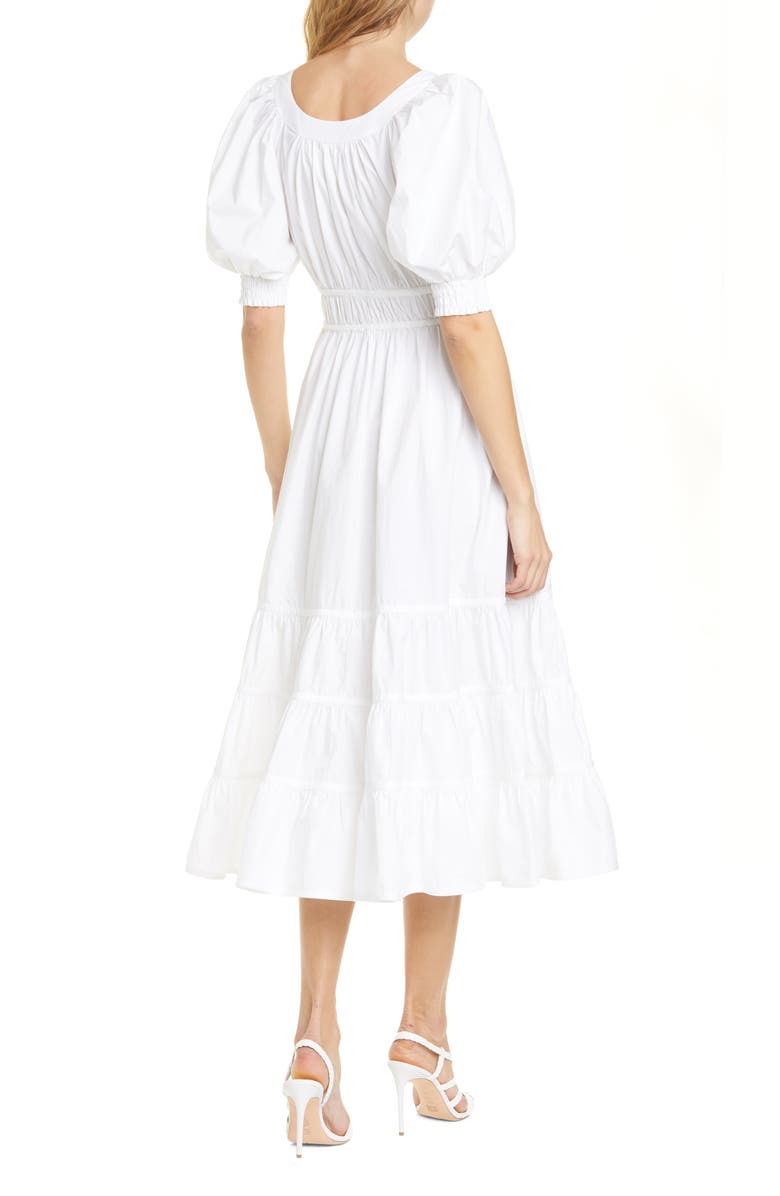 Ulla Johnson Juniper Puff Sleeve Midi Dress, Alternate, color,