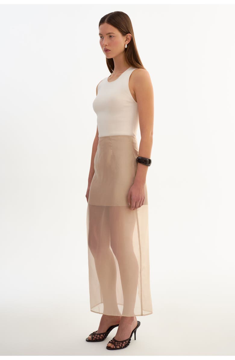 LAMARQUE Farley | Sheer Skirt, Alternate, color, Beige