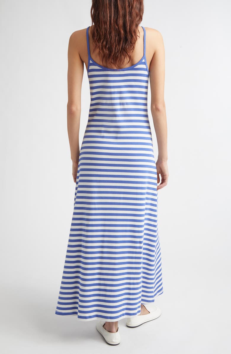 Marimekko Laulaa Tsrita Unkko Kiski Stripe Stretch Cotton Dress, Alternate, color, Blue Off White