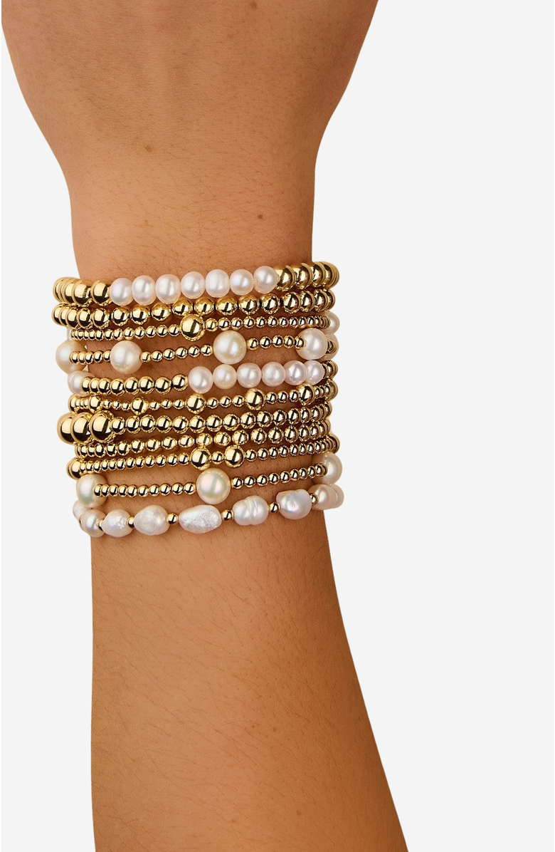 Little Sky Stone Bead 8-Pearl Bracelet, Alternate, color, 7 Inch