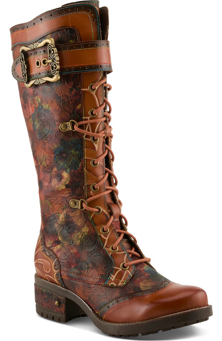 L'Artiste by Spring Step Kisha Fall Knee High Boot, Main, color, Camel Multi