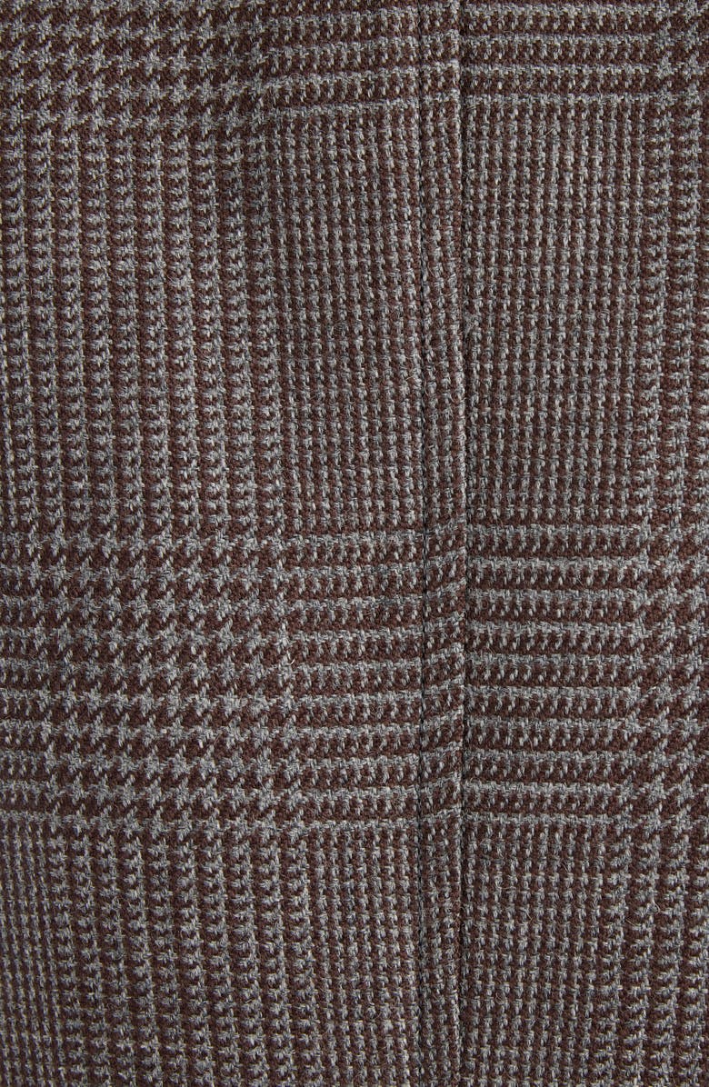 Dries Van Noten Bilbo Glen Plaid Wool Sport Coat, Alternate, color, Brown