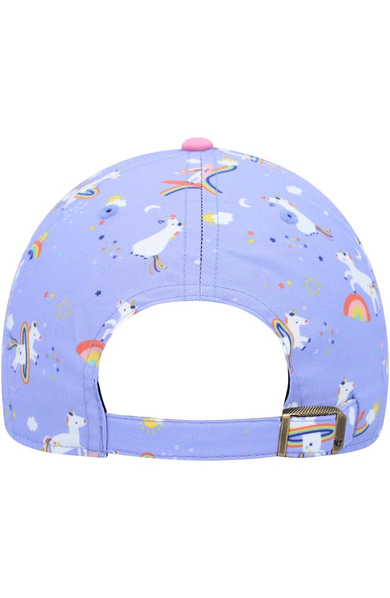 '47 Girls Preschool '47 Purple New England Patriots Unicorn Clean Up Adjustable Hat, Alternate, color, Purple