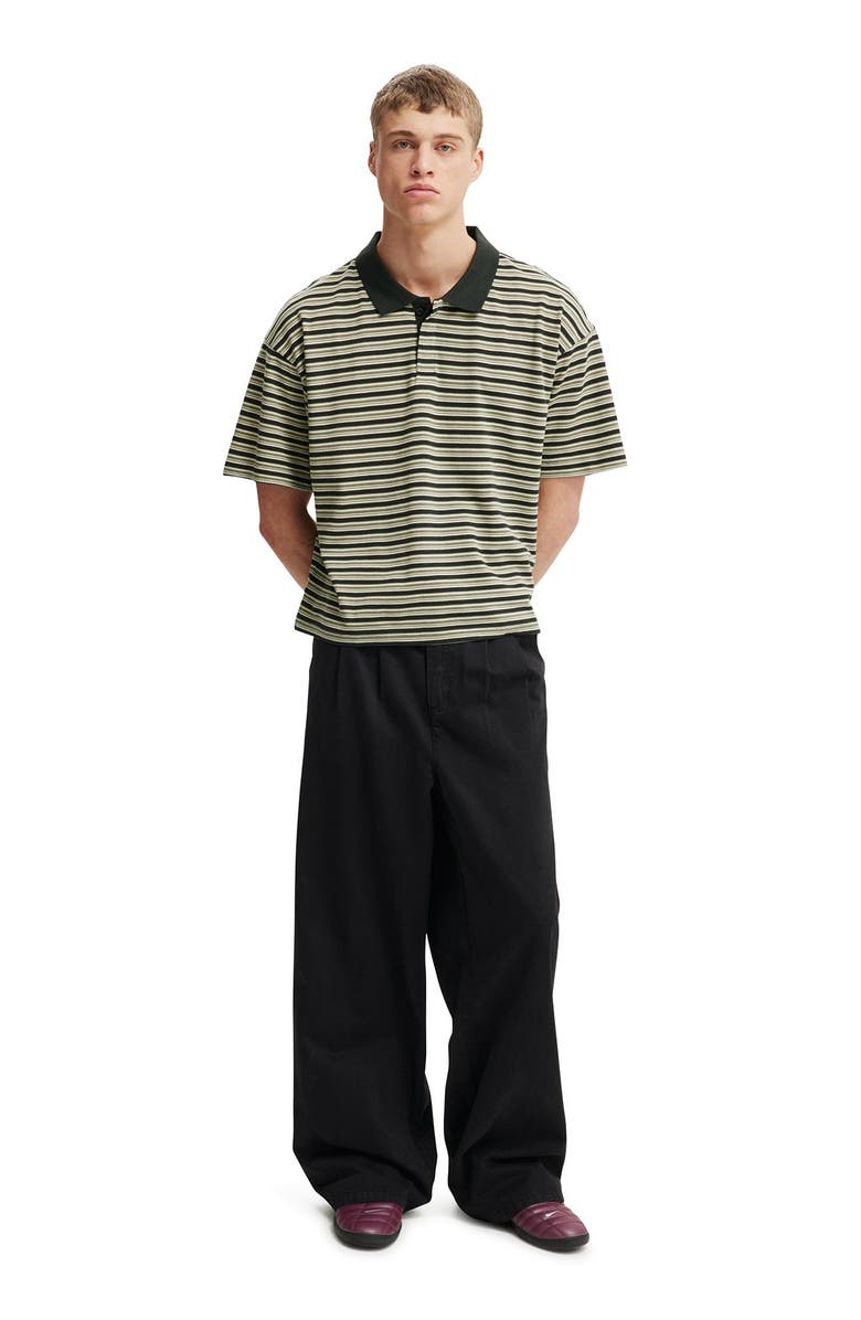 Cotton On Men's Super Baggy Pleated Pant, Alternate, color, Black