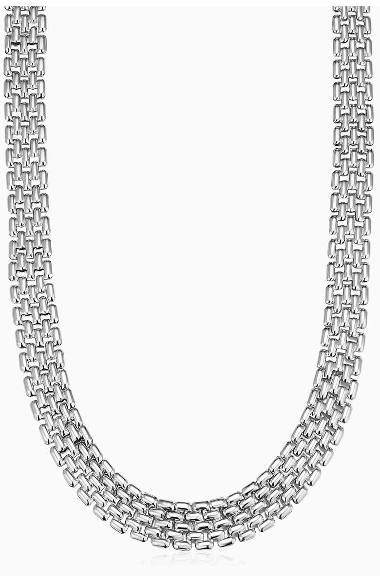 Oradina The Panther Necklace in Sterling Silver, Main, color, Silver