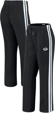 WEAR by Erin Andrews Women's WEAR by Erin Andrews Black Green Bay Packers Color-Block Straight Leg Pants