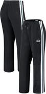 WEAR by Erin Andrews Women's WEAR by Erin Andrews Black Green Bay Packers Color-Block Straight Leg Pants