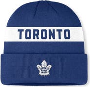 FANATICS Men's Fanatics Blue Toronto Maple Leafs Authentic Pro Rink Cuffed Knit Hat
