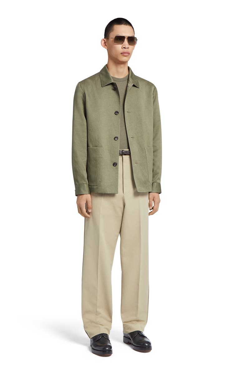 ZEGNA Cotton & Hemp Chore Jacket, Alternate, color,