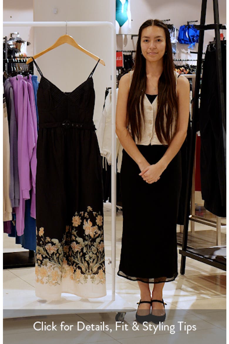 Iris Belted Floral Print Maxi Dress video