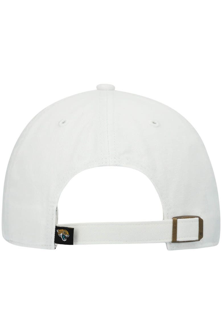 Men's '47 White Jacksonville Jaguars Logo Clean Up Adjustable Hat, Alternate, color, White