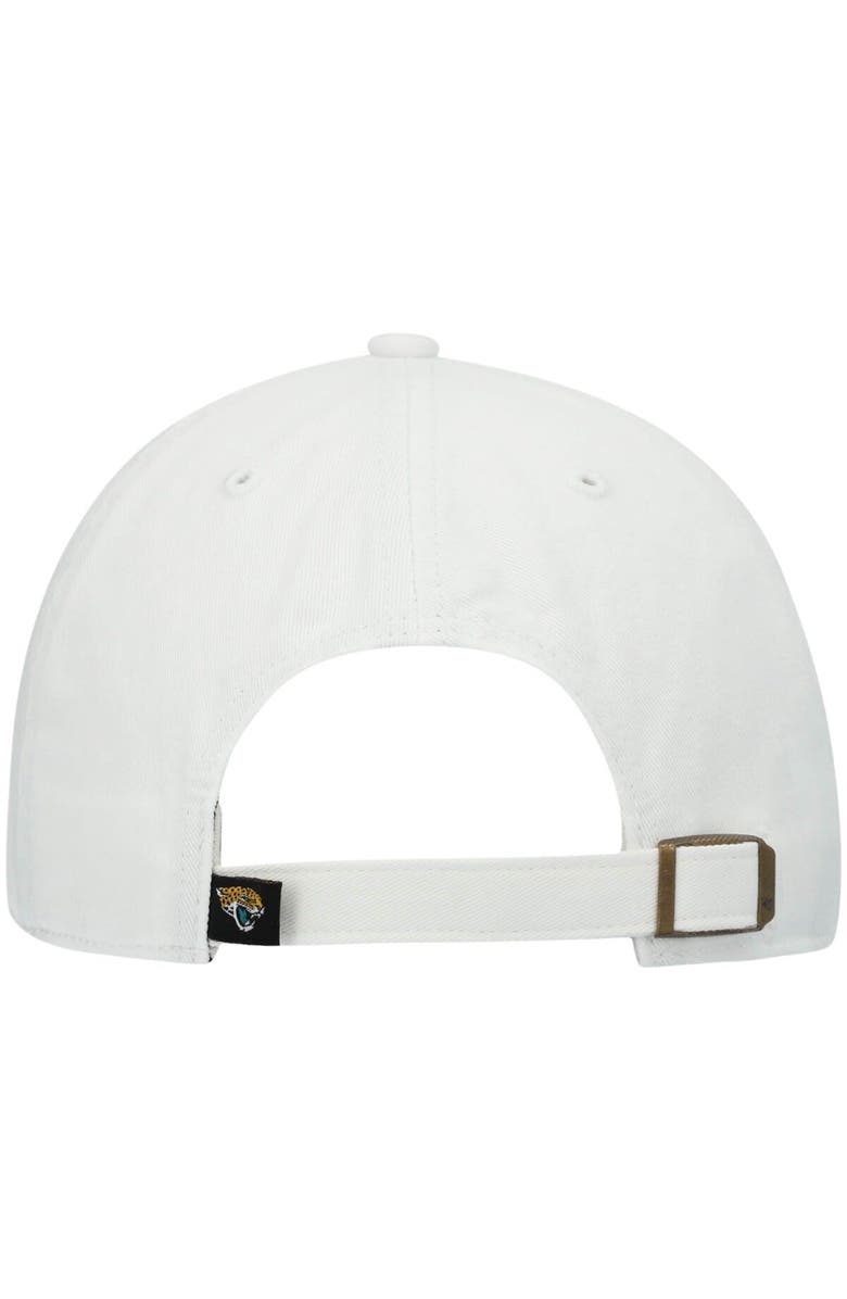 '47 Men's '47 White Jacksonville Jaguars Logo Clean Up Adjustable Hat, Alternate, color, White