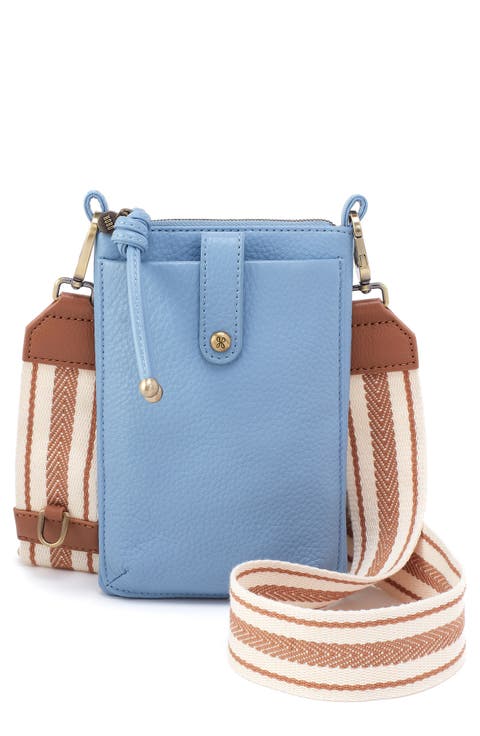 Cass Leather Phone Crossbody Bag
