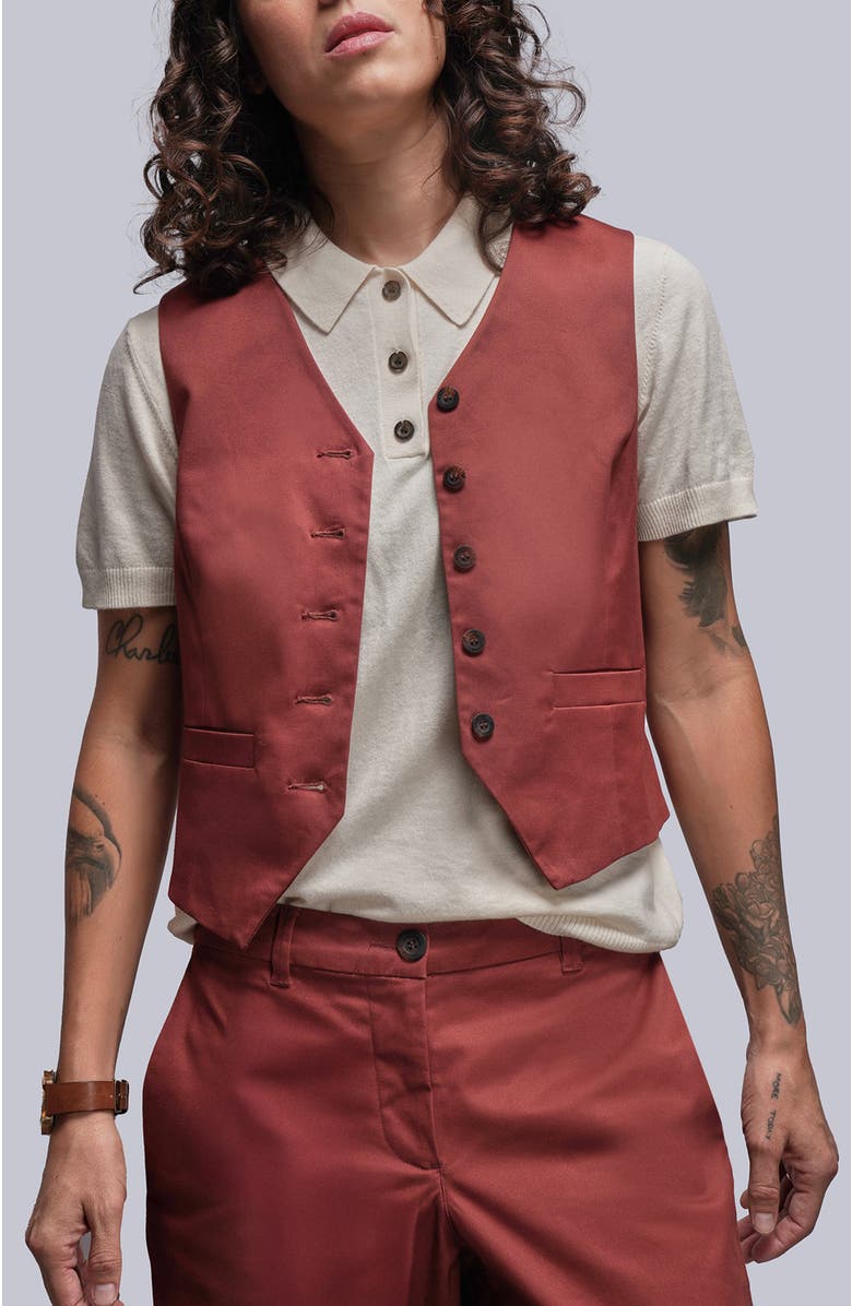 WILDFANG The Essential Vest, Main, color, Cinnamon