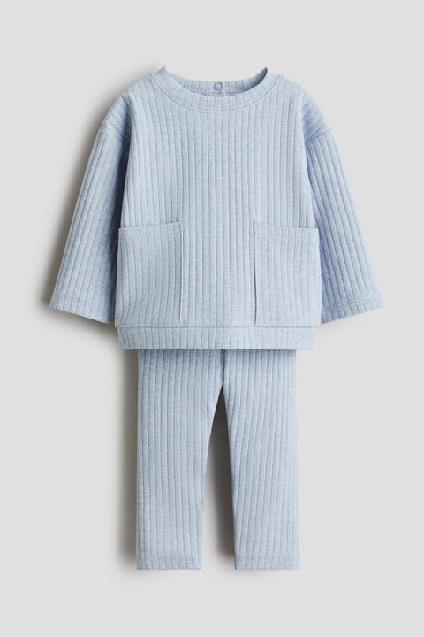 2-piece Ribbed Cotton Set
