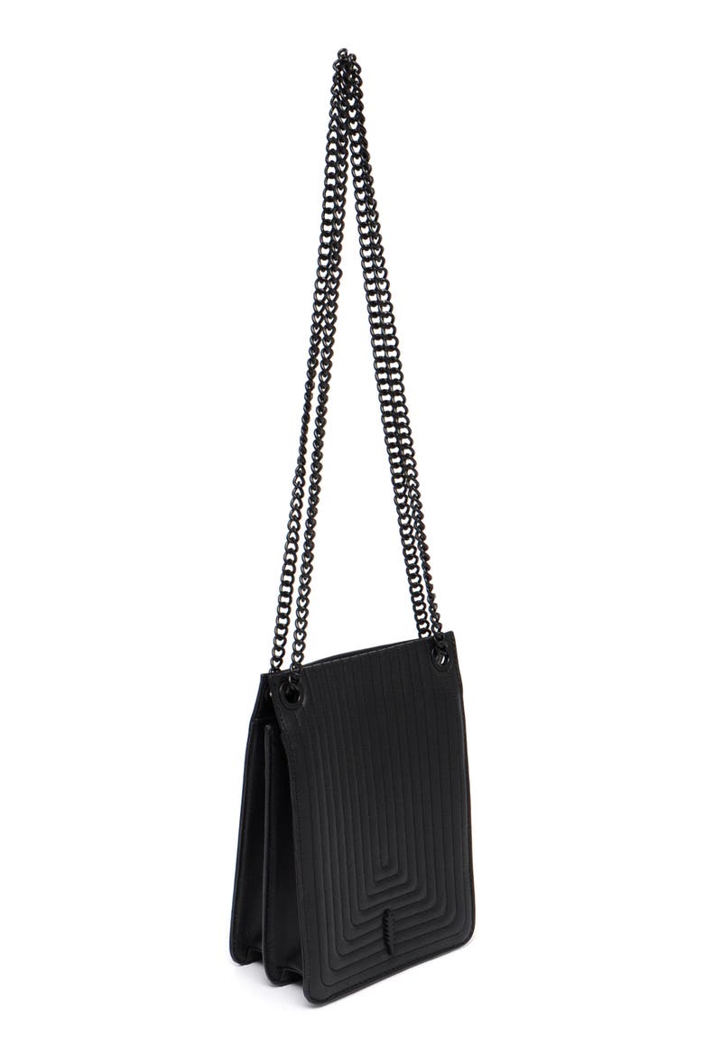 Leather Crossbody, Alternate, color, BLACK