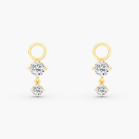 Starlight Lab Diamond Earring Charm in 14K Gold