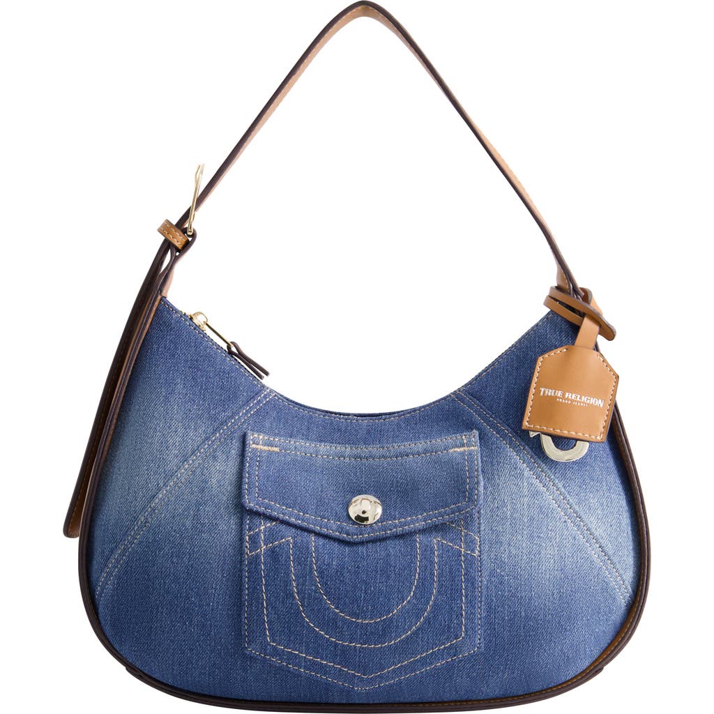 True Religion Horseshoe Pocket Medium Hobo In Blue