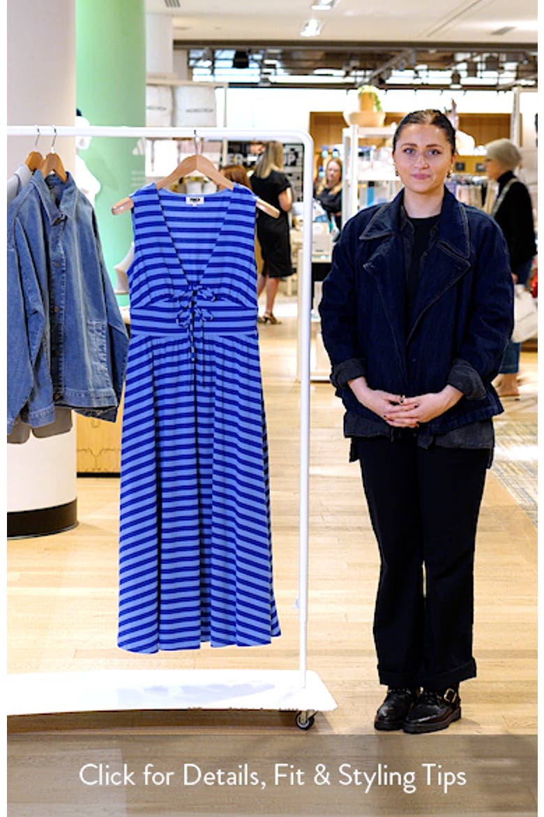 Gennaro Striped Cotton Midi Dress video